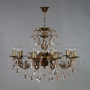 Люстра подвесная AMBIENTE Alicante 8888/10 PB Leaf Crystal
